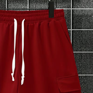 Mens Matching Outfit Manufacturer Cotton Cargo Shorts T Shirt Summer 2 Piece OEM ODM Bulk - Product Image 6