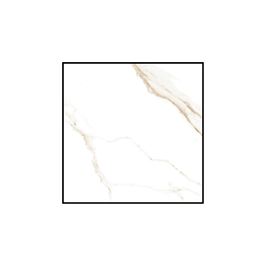 Carreaux de sol en porcelaine émaillée, surface brillante, carreaux carrés 60x60 cm (600 x 600 mm), aménagement intérieur de luxe, couleur blanche - Product Image 2