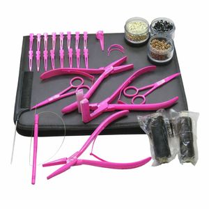 Kit Completo de Pinzas Profesionales para Extensiones de Cabello con Herramientas de Acero Inoxidable para Aplicación, Remoción y Mantenimiento para Peinado - Product Image 1