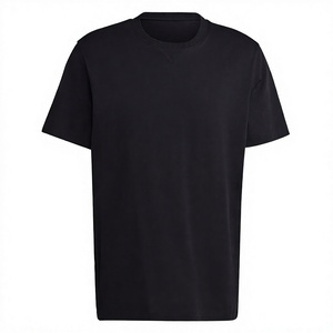 T-shirt à manches courtes pour homme, coupe classique, couleur unie, col rond, tissu jersey 100% coton, style décontracté - Product Image 3