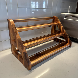 Top Quality Acacia Wooden Spice <b>Rack</b> 3 Tiered Wooden Tray Organizer <b>for</b> Cabinet Kitchen Pantry - Product Image 3