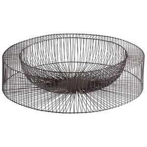 Panier à fruits décoratif en métal, idéal pour la décoration de table à la maison, design élégant, finition polie brillante. - Product Image 6