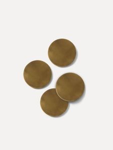 Luxury Handmade Metal <b>Coasters</b> Set-Reusable Decorative Tray & Box for Modern Home Bar and Kitchen - Product Image 2