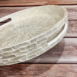 Bandeja Decorativa Hecha a Mano con Incrustaciones de Madreperla de PERFECT ENTERPRISES para Mesa de Centro - Product Image 6