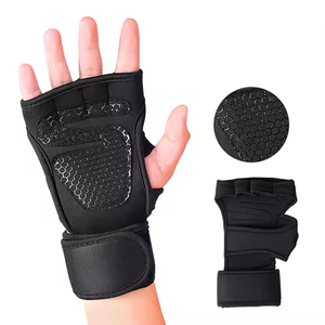 Men and Women's Workout <b>Gloves</b> for Gym Training <b>Weight</b> Lifting and Exercise PU Material with Palm Support and Protection - Product Image 2