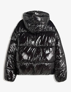 Dernière Veste Puffer Homme à Capuche Brillante avec Logo Personnalisé, 100% Polyamide, Légère, Coupe-Vent, Hiver, Extérieur, Type Doudoune - Product Image 6