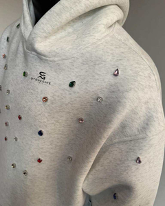 Fournisseur de sweats à capuche de luxe avec strass pour la personnalisation de marques, destiné aux vêtements de mode haut de gamme et à la production de vêtements sous marque privée - Product Image 2