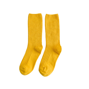 Jingwen Striped Knitted Solid Color Colorful Multi-color Cotton <b>Women</b> <b>Socks</b> Geometric pattern cycling <b>socks</b> Breathable spandex - Product Image 2