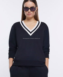 เสื้อมีฮู้ดแบบสวมหัวคอลูกเรือของผู้หญิงเสื้อมีฮู้ดแขนยาวเสื้อเปล่าป้ายด้านหน้าสำหรับใส่ไปยิม - Product Image 3