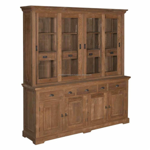 Tablero lateral marrón de lujo moderno con 9 cajones y 4 puertas Muebles de sala de estar de madera maciza de la mejor calidad con almacenamiento de madera 2025 - Product Image 2