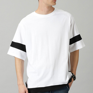 Camiseta de Hombre de Alta Calidad con Cuello Redondo, 100% Algodón, Corte Ajustado, Manga Corta, Estampado de Leopardo Bordado, Serigrafía, Precio Bajo - Product Image 1