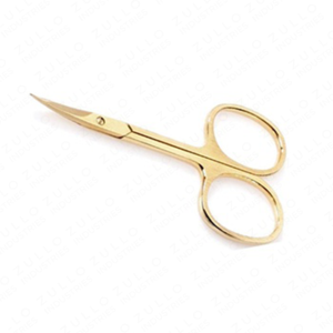 Ciseaux à cuticules professionnels de haute qualité, en acier inoxydable, avec manche doré, pour manucure et soins des ongles, vente en gros - Product Image 2
