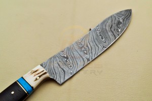 Couteau de chef en acier Damas forgé à la main, vente en gros d'usine, couteau de cuisine, logo personnalisé OEM - Product Image 6