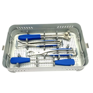 Kit de Instrumentos Quirúrgicos Ortopédicos de Alta Calidad, Juego de Instrumentos para Placas Espinales y Extremidades Inferiores, Acero Inoxidable Reutilizable, Manual, CE - Product Image 5