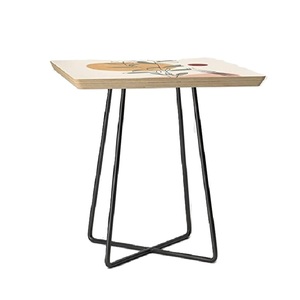 Mesa Auxiliar Antigua de Última Tendencia, Mesa de Centro Geométrica Esmaltada, Mueble Decorativo para el Hogar con Cajón Lateral, Tamaño Personalizado - Product Image 2