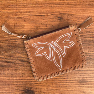 Vente chaude en gros Vintage femmes botte point daim cuir porte-monnaie mode luxe en cuir véritable carte de crédit petit portefeuille - Product Image 3