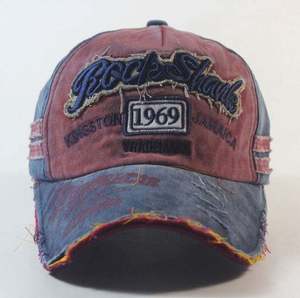 Wholesale Embroidered <b>Baseball</b> <b>Caps</b> 6 Panels Unstructured Low Profile Distressed <b>Cap</b> - Product Image 1