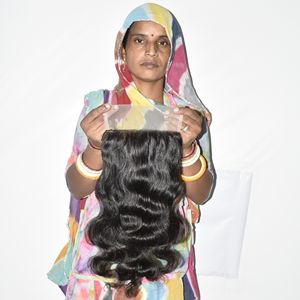 Extensiones de Cabello Humano Natural Negro para Mujer, Cierre 7*7, Sin Procesar, Vietnamita, Sin Fabricación, Color Natural, Venta al por Mayor - Product Image 2