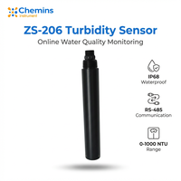 Sonde de turbidité numérique RS485 Modbus en ligne, méthode de mesure par diffusion lumineuse, calibration à deux points, IP68, OEM, température automatique