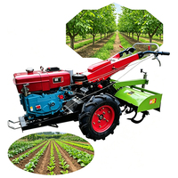 Tracteur léger de 8 à 30 CV avec semoir et remorque pour le transport en petites exploitations agricoles