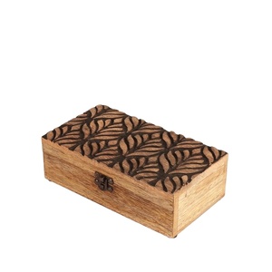 Mosquée islamique en croissant caisse en bois boîte de Sadaquah en forme de rectangle avec comptoir pour le Ramadan et l'Eid Mubarak cadeaux d'argent - Product Image 5