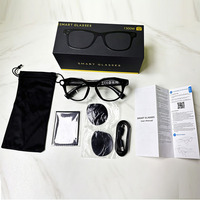 Gafas Inteligentes con Traducción IA, Transmisión en Vivo, Cámara de 13MP, Reconocimiento de Voz y de Imágenes, Video/Foto
