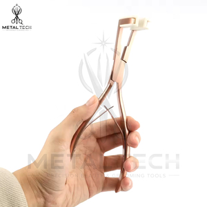 Juego de Pinzas Profesionales para Extensiones de Cabello con Acabado Metálico Pastel, Mordazas de Silicona Suave, Herramientas de Unión con Resorte - Product Image 2