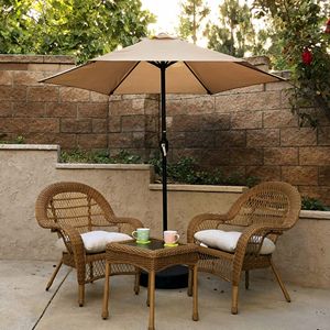 Parasol de terrasse de 7,5 pieds avec manivelle, parasol de marché extérieur avec 6 baleines robustes, imperméable pour jardin et terrasse - Product Image 5