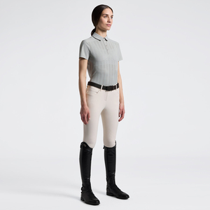 High Quality 4way Stretch Horse Riding Equestrian Shirt Top <b>Base</b> <b>Layer</b> Competition Show Shirt Polo in Soft Feel Technical Fabric - Product Image 5