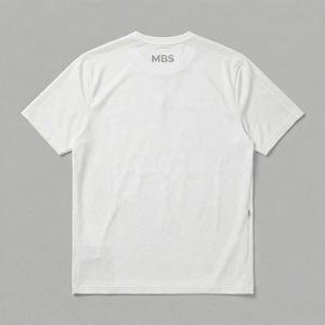 Camiseta MBS_Kinetic_Tech-Box_Tee para Hombre, Blanca, Manga Corta, Cuello Redondo, Corte Holgado, Lavado Enzimático, 100% Algodón, Estilo Casual Vintage - Product Image 2