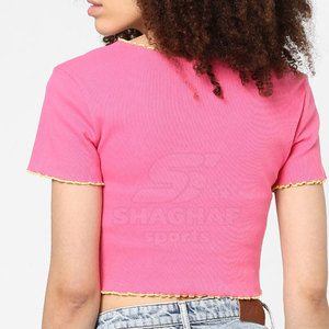 Crop top femme en tissu doux, coupe confortable, style décontracté pour tous les jours, en vente en ligne - Product Image 4