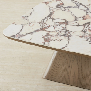 <b>Large</b> Premium Solid Wood Handcrafted Wooden Coffee Table with <b>Marble</b> Inlay Top – Luxury Living Room Centerpiece - Product Image 6