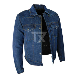 Veste en jean pour homme personnalisable de haute qualité, vintage, 100% coton, coupe slim, décontractée, confortable pour l'automne/l'hiver, nouveau design tendance - Product Image 3