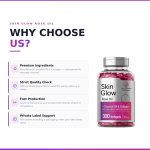 Cápsulas de Colágeno con Aceite de Rosas de Marca Privada OEM – Fabricante de Suplementos Nutricionales con Certificación GMP - Product Image 3