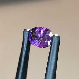 พลอยแซฟไฟร์สีม่วงหายาก รูปทรงวงรี จากอัฟกานิสถาน พลอยธรรมชาติเม็ดเดี่ยว คุณภาพสูง ได้รับการรับรอง สำหรับทำเครื่องประดับ - Product Image 4