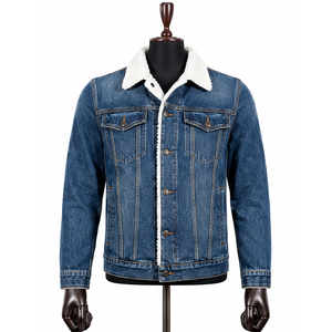 Chaqueta Vaquera Vintage para Hombre, Corte Regular, Cierre de Botones, Bordes Deshilachados, Lavado Ácido, Lavado a la Piedra, 100% Algodón Orgánico, Secado Rápido, Transpirable - Product Image 2