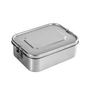 Boîte à lunch bento en acier inoxydable à 3 compartiments, étanche, compatible lave-vaisselle, écologique, pour le stockage des aliments - Product Image 6