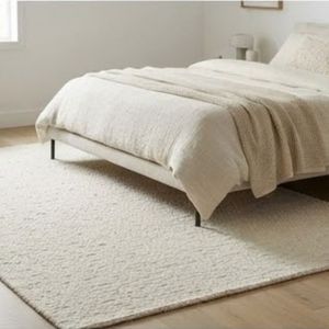 Best Selling Modern Solid Color Rectangle Area <b>Rug</b> Wool Acrylic Tufted Plush Pile Rubber Backing Living Room Use - Product Image 3