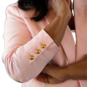 Blazer Rosa Cruzado para Mujer, Inspirado en Hermandades, Chaqueta Formal Elegante, Corte Entallado, Prenda Exterior Premium - Product Image 4