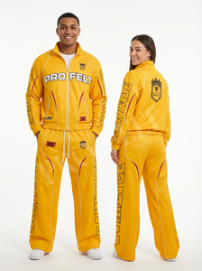 Ventes en gros à prix bas, pantalons de jogging en nylon, veste à manches longues, ensembles de survêtements, vêtements de sport confortables, ensembles de survêtements en nylon pour l'entraînement - Product Image 4