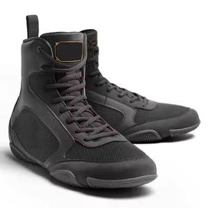 Chaussures de boxe haut de gamme, légères, respirantes, semelle à forte adhérence, parfaites pour l'entraînement, le sparring et les performances sur le ring. - Product Image 1