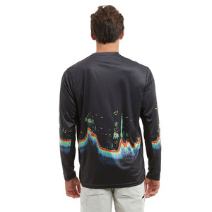 Camisa de pesca de manga larga para hombre, estampado por sublimación, anti-UV UPF 50, poliéster, jersey, ropa para exteriores para adultos y venta en línea - Product Image 2