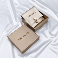 Boîte rigide personnalisée en deux parties avec couvercle et base, emballage haut de gamme avec insert pour logo, pour bijoux, cosmétiques, produits de beauté et cadeaux