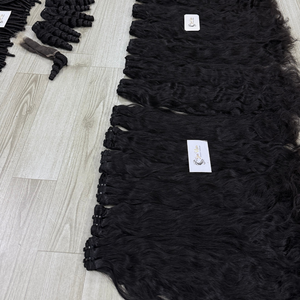 Extensiones de Cabello Humano Vietnamita Natural Ondulado con Cutícula Alineada, Color Negro Natural, de la Marca Sun Hair Company - Product Image 6