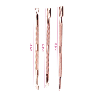 Empujador de Cutículas de Acero Inoxidable, Herramienta de Manicura y Pedicura, Removedor de Cutículas de Doble Punta, Limpiador de Uñas - Product Image 6