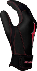 Gants de frappe de baseball de qualité supérieure, 100 % cuir Cabratta, logo et design personnalisés, qualité professionnelle, cuir pleine fleur premium. - Product Image 4