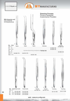Pinces de dissection chirurgicales en acier inoxydable pour tissus