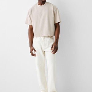 Nueva camiseta de hombre con corte holgado, estilo casual, transpirable, de algodón, cuello redondo, suave y cómoda para uso diario. - Product Image 3