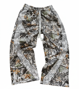 Meilleurs services OEM de matériaux de qualité supérieure – Pantalons de jogging décontractés pour hommes, motif camouflage arbre, doublure polaire thermique, 100 % coton, écologiques, vente en gros, personnalisables - Product Image 1