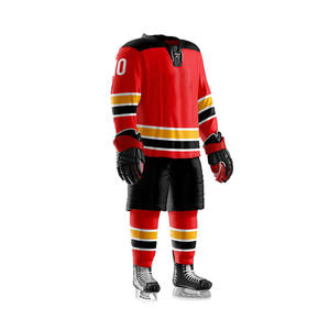 Tenue de hockey sur glace durable, vêtements d'équipe de hockey sur glace respirants, ensemble de maillots sportifs professionnels pour les matchs - Product Image 3